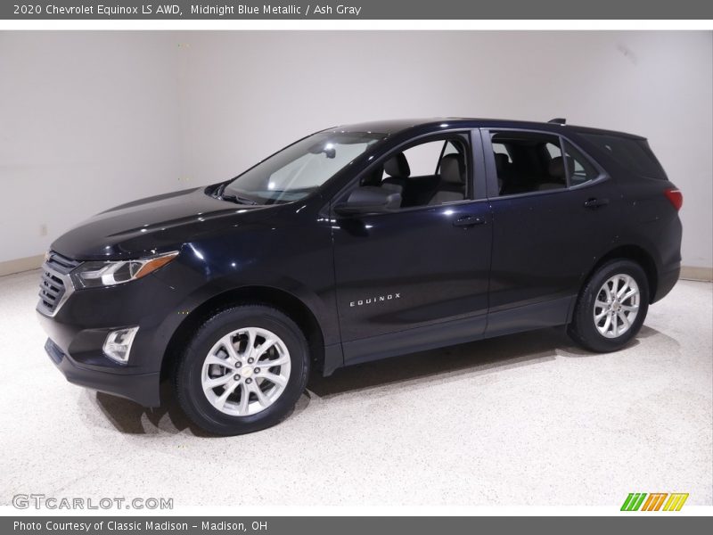 Midnight Blue Metallic / Ash Gray 2020 Chevrolet Equinox LS AWD