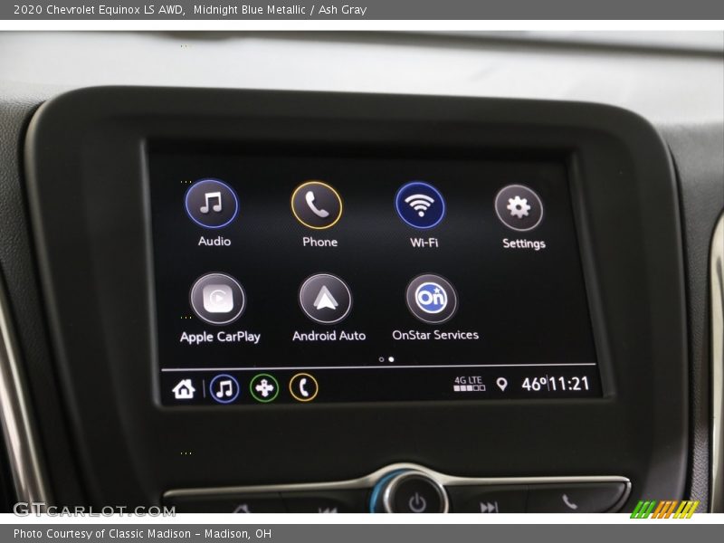 Midnight Blue Metallic / Ash Gray 2020 Chevrolet Equinox LS AWD