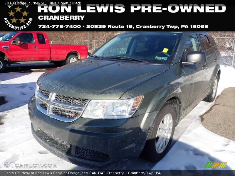 Olive Green / Black 2018 Dodge Journey SE