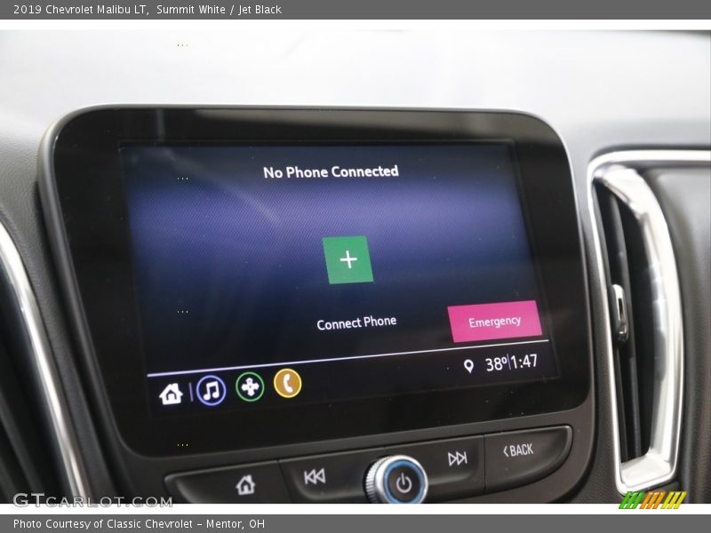 Summit White / Jet Black 2019 Chevrolet Malibu LT