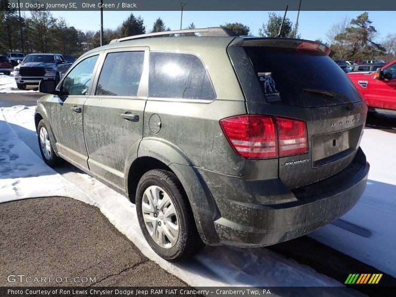 Olive Green / Black 2018 Dodge Journey SE