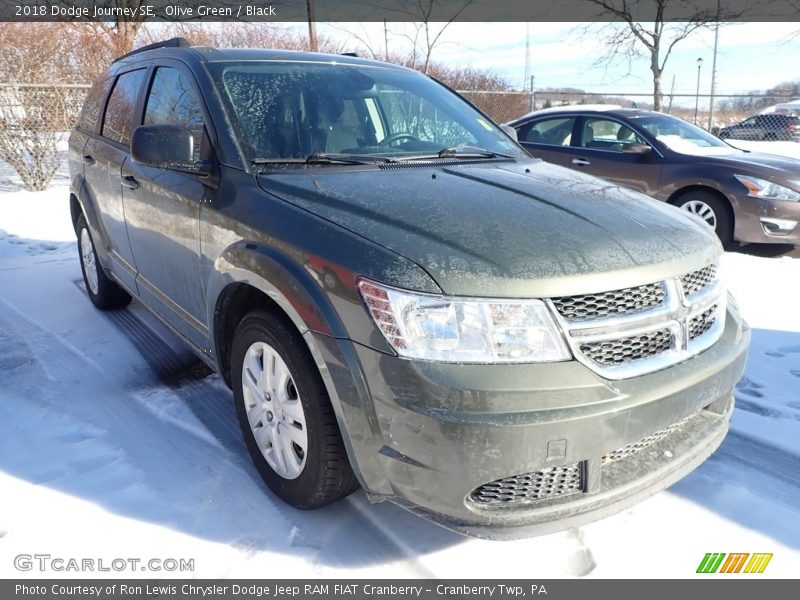 Olive Green / Black 2018 Dodge Journey SE