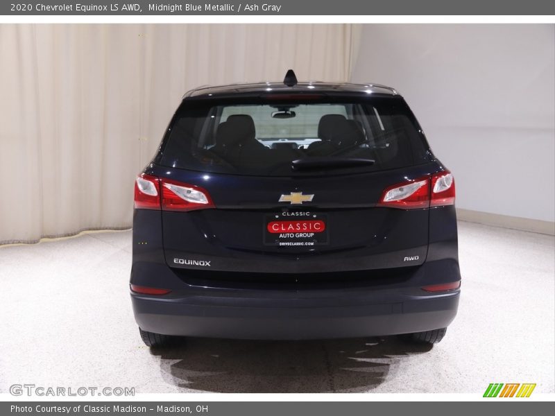 Midnight Blue Metallic / Ash Gray 2020 Chevrolet Equinox LS AWD