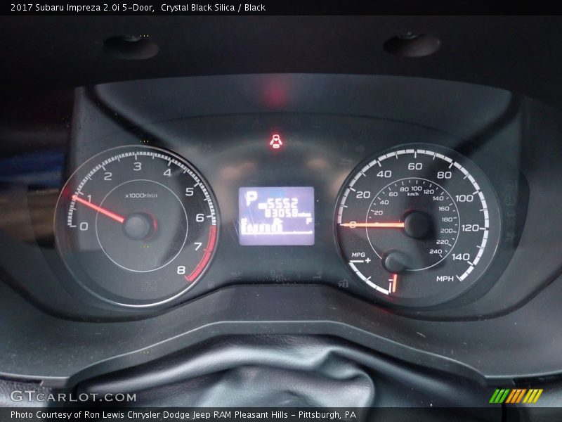 Crystal Black Silica / Black 2017 Subaru Impreza 2.0i 5-Door