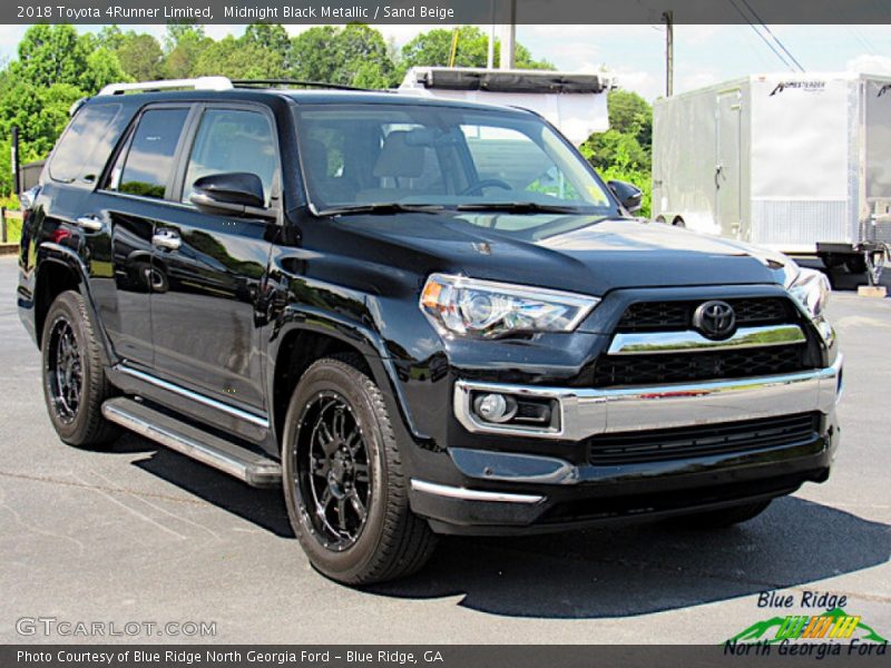 Midnight Black Metallic / Sand Beige 2018 Toyota 4Runner Limited