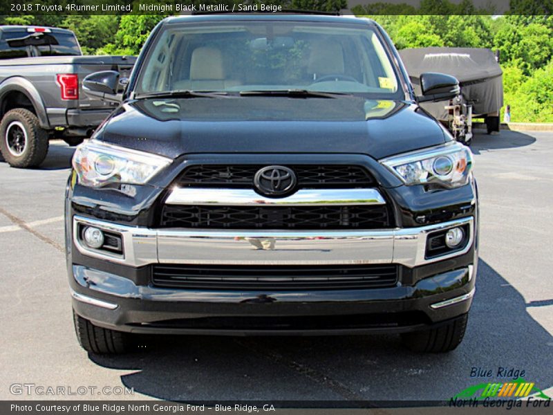 Midnight Black Metallic / Sand Beige 2018 Toyota 4Runner Limited