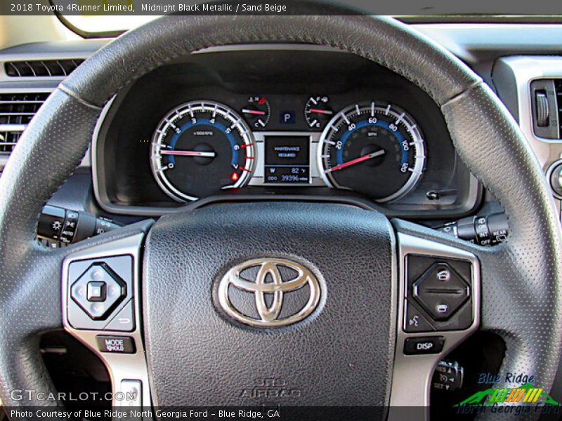 Midnight Black Metallic / Sand Beige 2018 Toyota 4Runner Limited