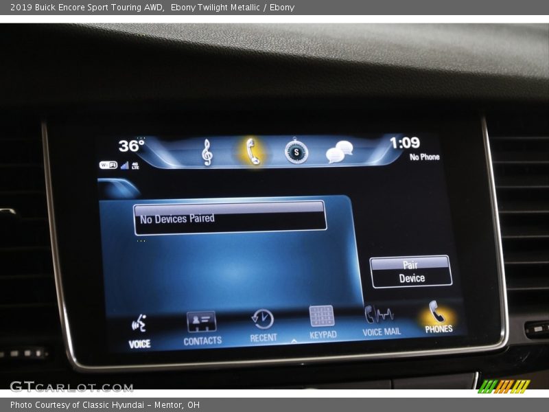 Ebony Twilight Metallic / Ebony 2019 Buick Encore Sport Touring AWD