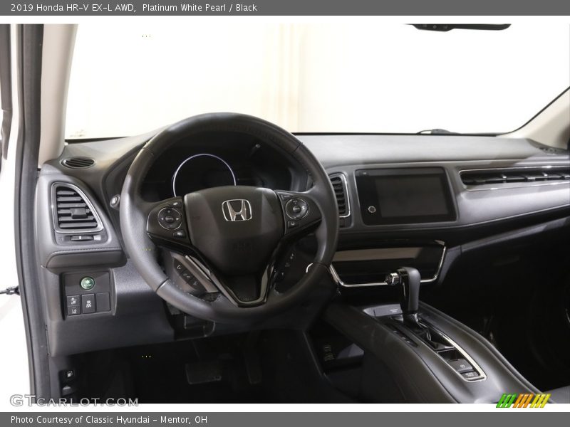 Platinum White Pearl / Black 2019 Honda HR-V EX-L AWD