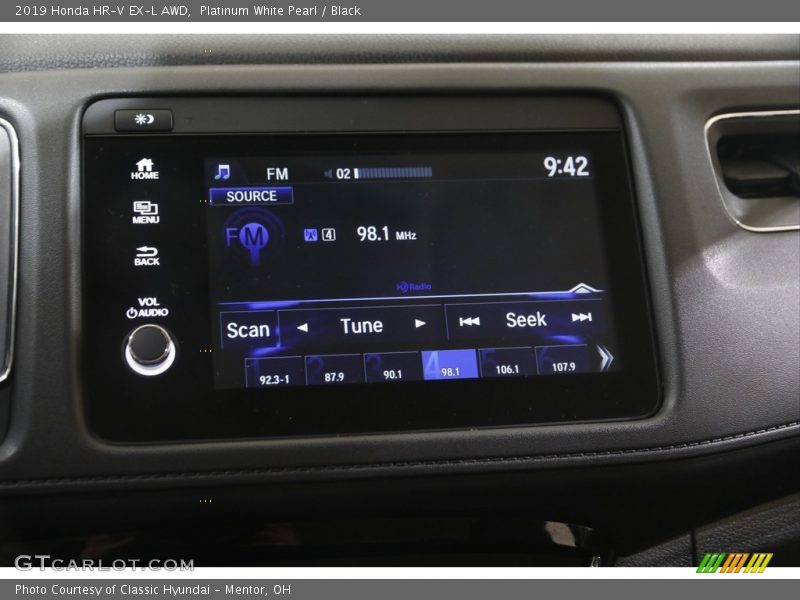 Platinum White Pearl / Black 2019 Honda HR-V EX-L AWD