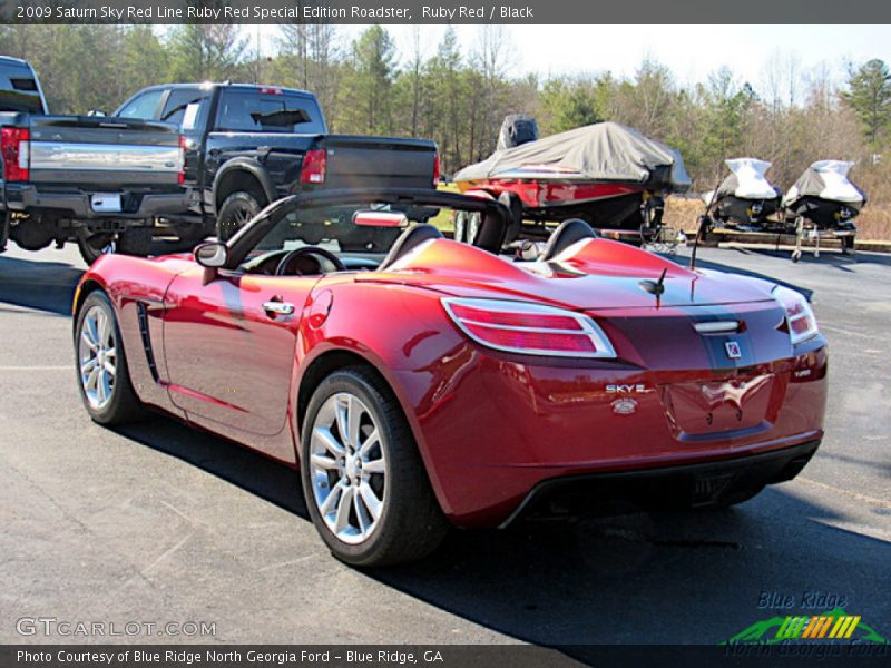 Ruby Red / Black 2009 Saturn Sky Red Line Ruby Red Special Edition Roadster