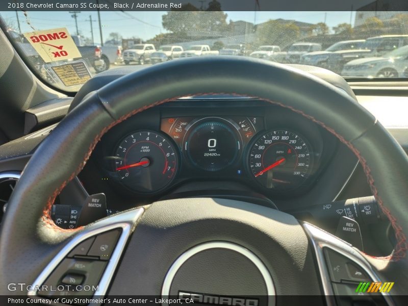 Black / Adrenaline Red 2018 Chevrolet Camaro SS Coupe