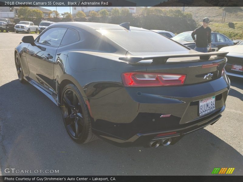 Black / Adrenaline Red 2018 Chevrolet Camaro SS Coupe
