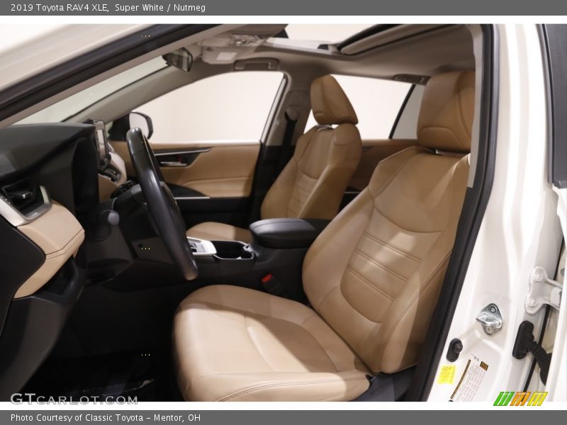 Front Seat of 2019 RAV4 XLE