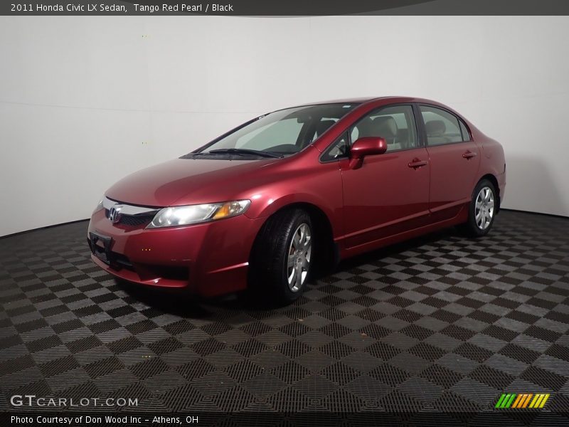 Tango Red Pearl / Black 2011 Honda Civic LX Sedan
