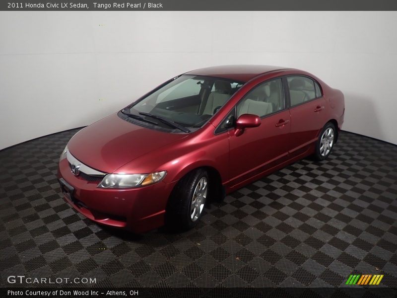 Tango Red Pearl / Black 2011 Honda Civic LX Sedan