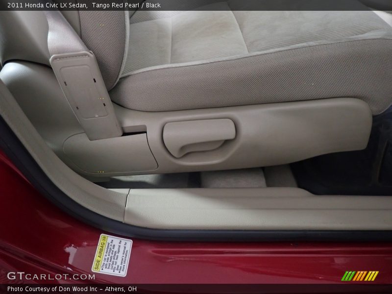 Tango Red Pearl / Black 2011 Honda Civic LX Sedan