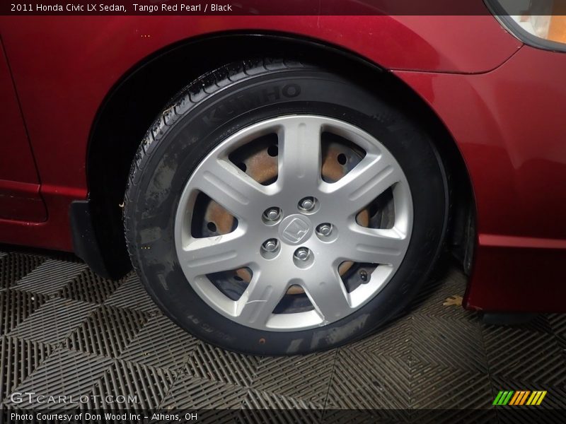 Tango Red Pearl / Black 2011 Honda Civic LX Sedan
