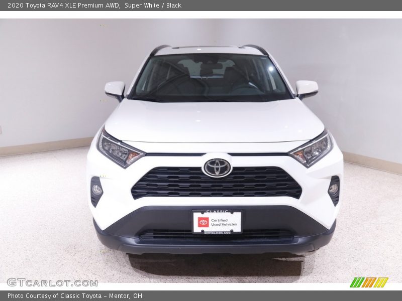 Super White / Black 2020 Toyota RAV4 XLE Premium AWD