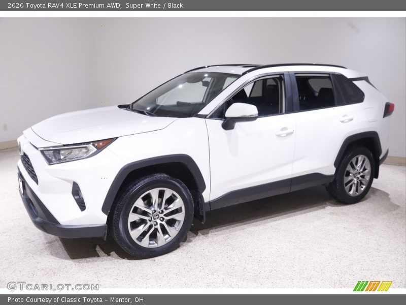 Super White / Black 2020 Toyota RAV4 XLE Premium AWD