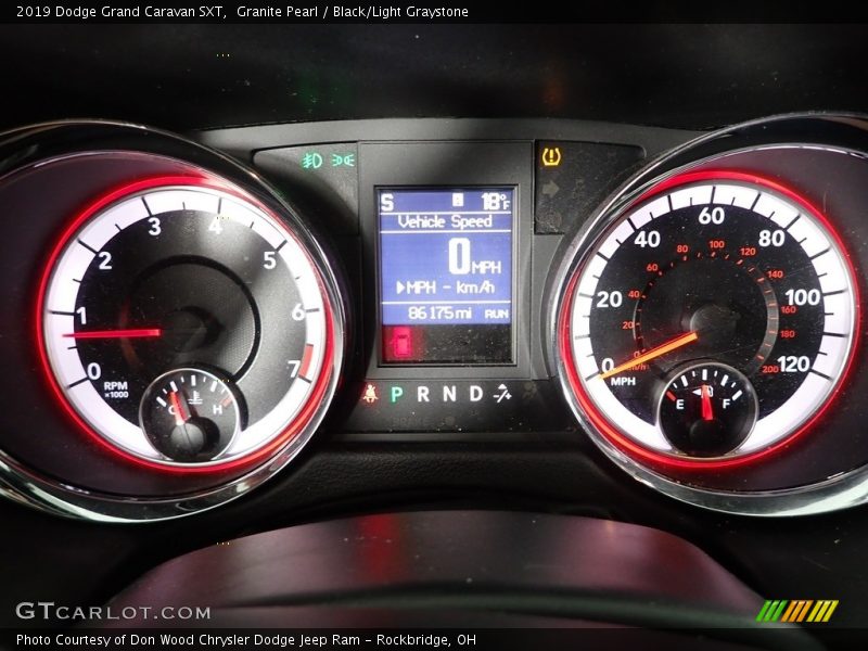 Granite Pearl / Black/Light Graystone 2019 Dodge Grand Caravan SXT