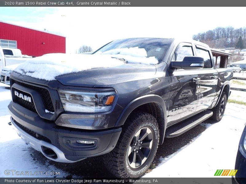 Granite Crystal Metallic / Black 2020 Ram 1500 Rebel Crew Cab 4x4