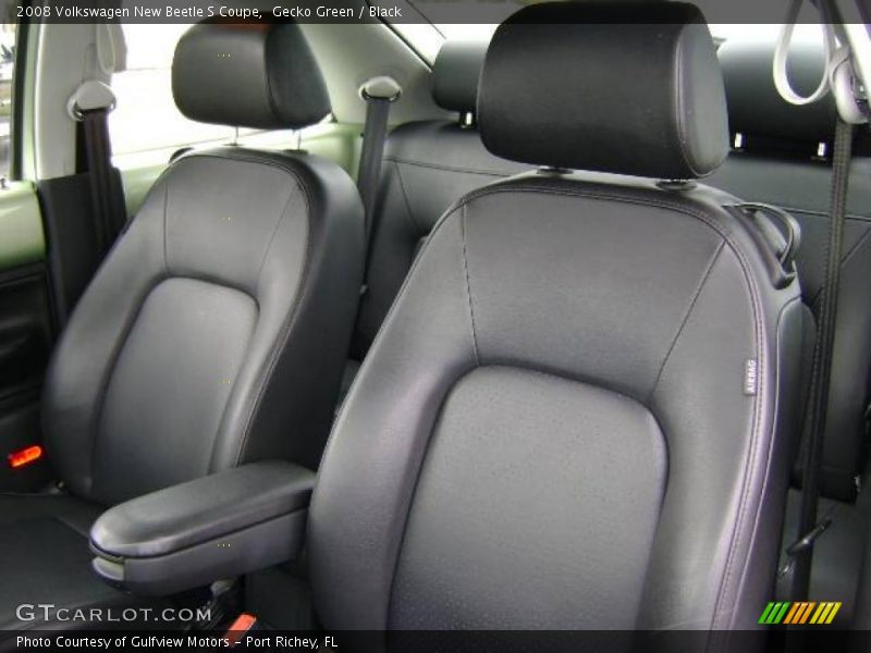 Gecko Green / Black 2008 Volkswagen New Beetle S Coupe