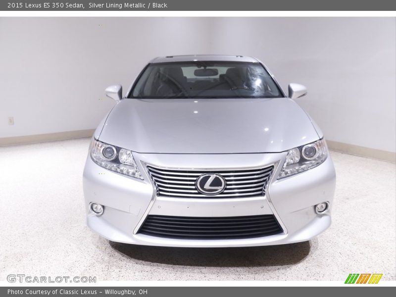 Silver Lining Metallic / Black 2015 Lexus ES 350 Sedan