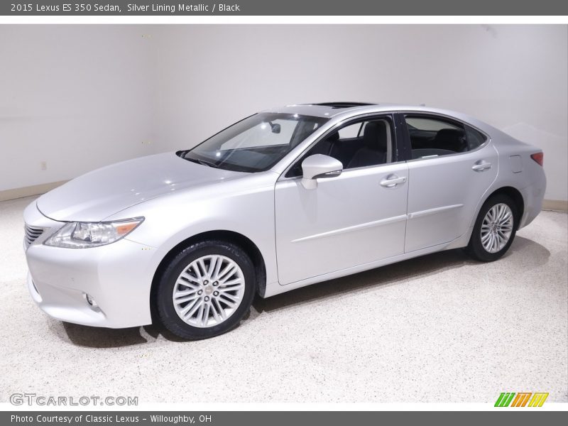 Silver Lining Metallic / Black 2015 Lexus ES 350 Sedan