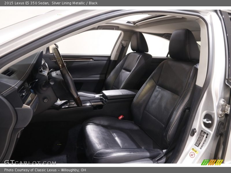 Silver Lining Metallic / Black 2015 Lexus ES 350 Sedan