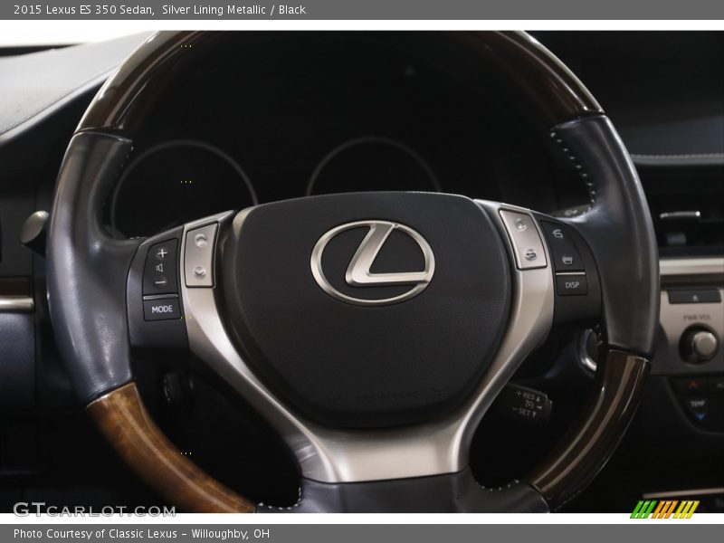 Silver Lining Metallic / Black 2015 Lexus ES 350 Sedan