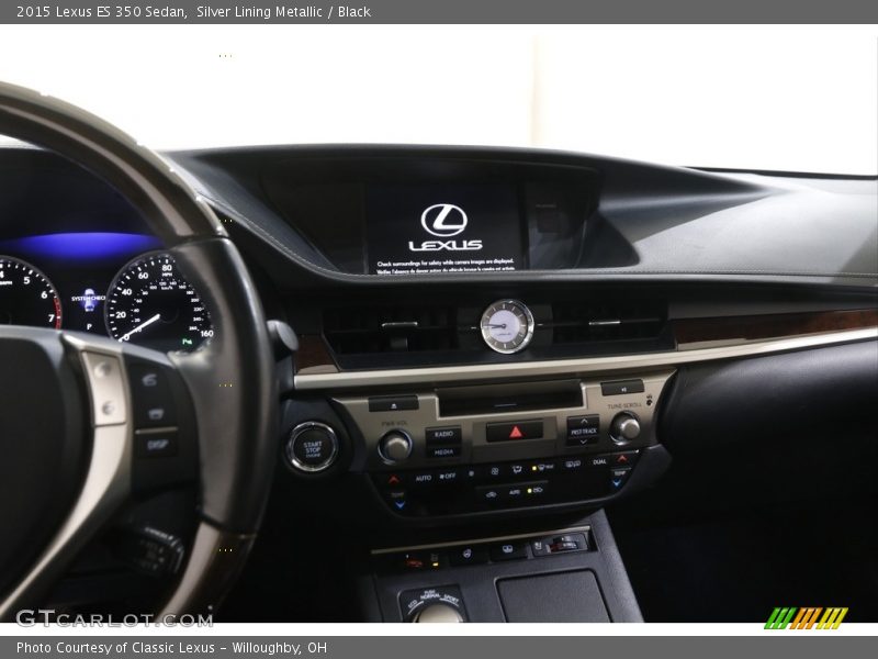 Silver Lining Metallic / Black 2015 Lexus ES 350 Sedan