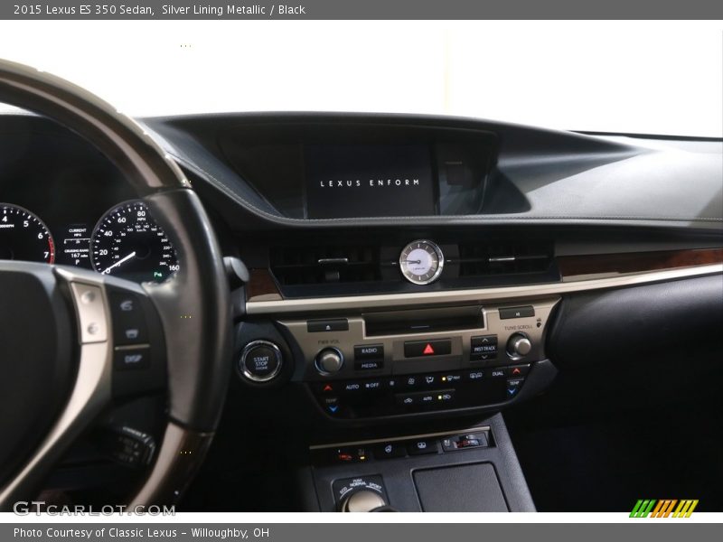 Silver Lining Metallic / Black 2015 Lexus ES 350 Sedan