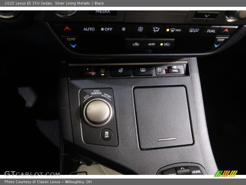 Silver Lining Metallic / Black 2015 Lexus ES 350 Sedan