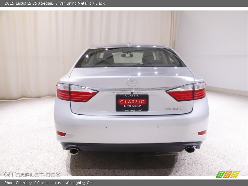 Silver Lining Metallic / Black 2015 Lexus ES 350 Sedan