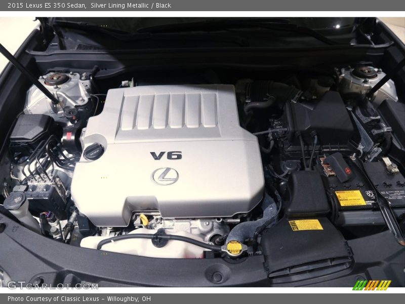 Silver Lining Metallic / Black 2015 Lexus ES 350 Sedan
