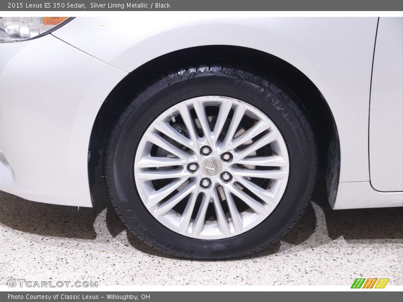 Silver Lining Metallic / Black 2015 Lexus ES 350 Sedan