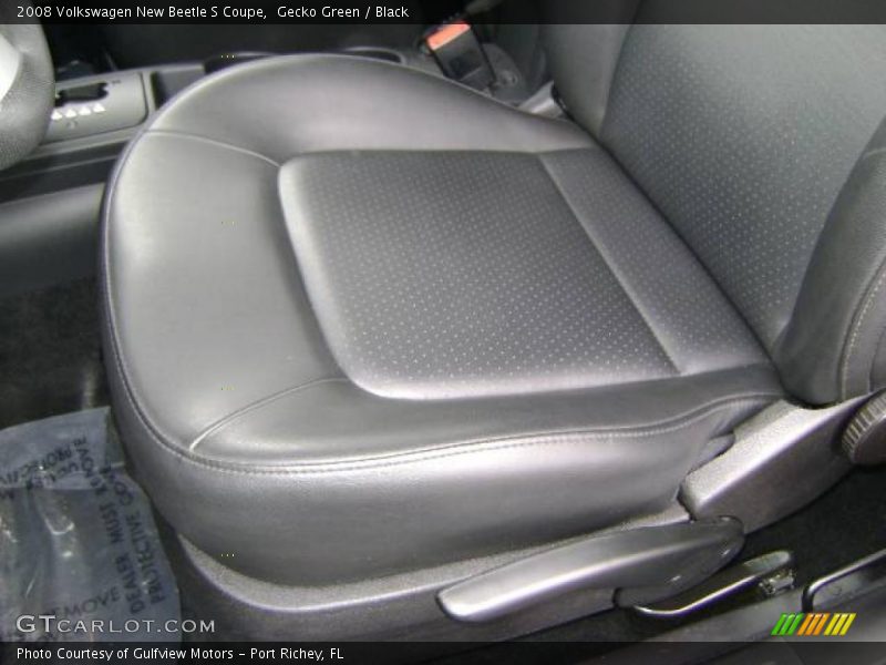 Gecko Green / Black 2008 Volkswagen New Beetle S Coupe