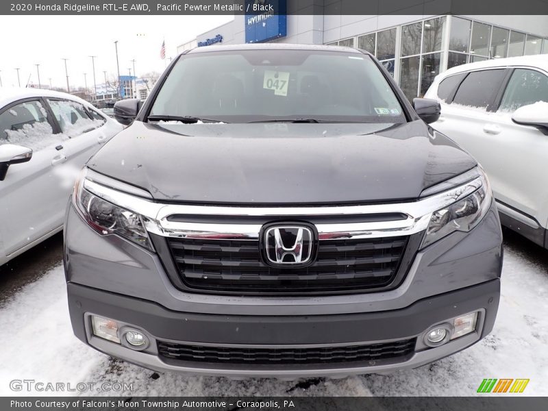 Pacific Pewter Metallic / Black 2020 Honda Ridgeline RTL-E AWD