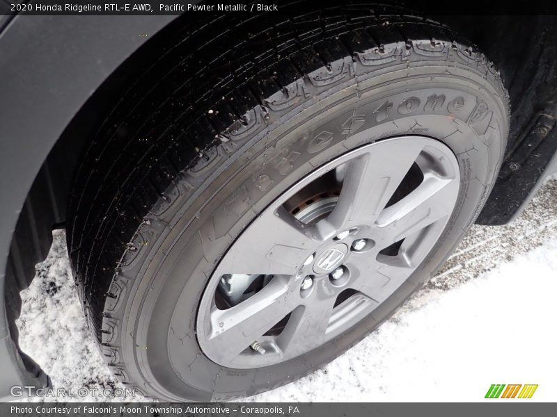 Pacific Pewter Metallic / Black 2020 Honda Ridgeline RTL-E AWD