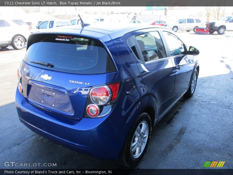 Blue Topaz Metallic / Jet Black/Brick 2013 Chevrolet Sonic LT Hatch