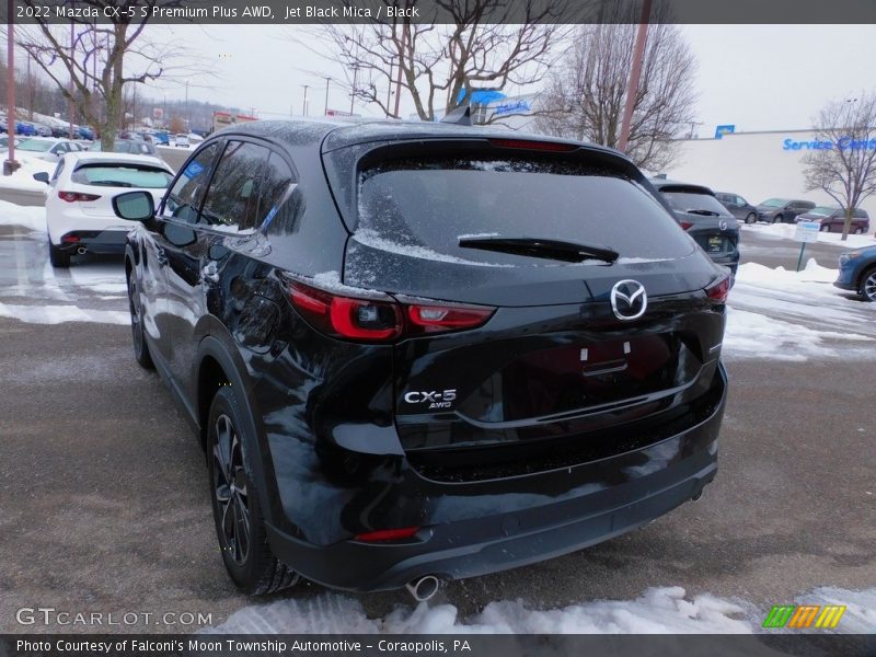 Jet Black Mica / Black 2022 Mazda CX-5 S Premium Plus AWD