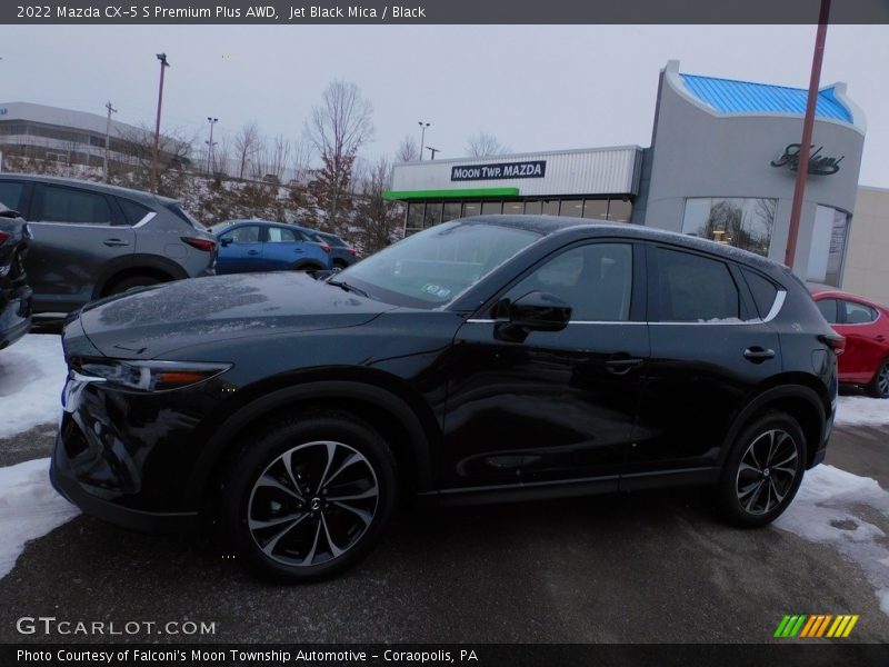 Jet Black Mica / Black 2022 Mazda CX-5 S Premium Plus AWD