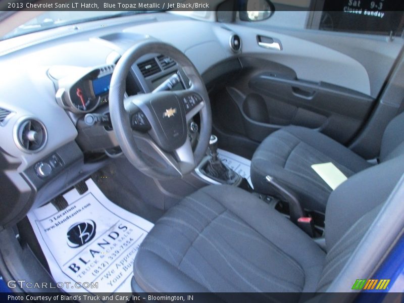 Blue Topaz Metallic / Jet Black/Brick 2013 Chevrolet Sonic LT Hatch