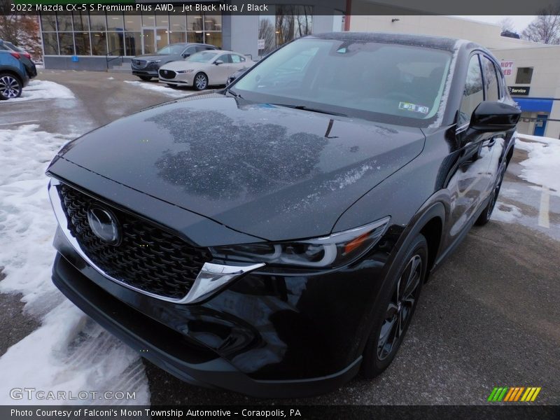 Jet Black Mica / Black 2022 Mazda CX-5 S Premium Plus AWD