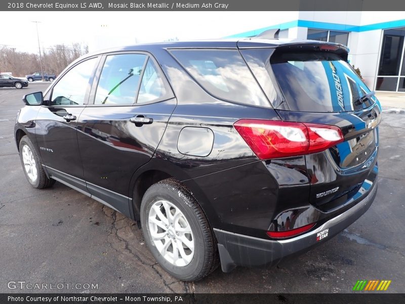Mosaic Black Metallic / Medium Ash Gray 2018 Chevrolet Equinox LS AWD