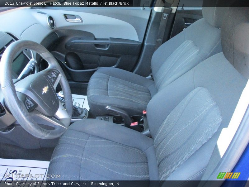 Front Seat of 2013 Sonic LT Hatch