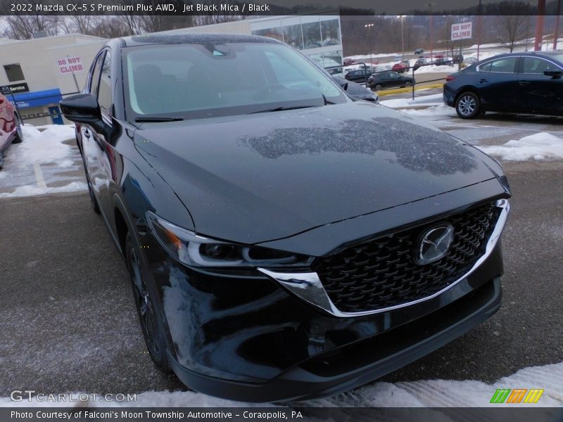 Jet Black Mica / Black 2022 Mazda CX-5 S Premium Plus AWD