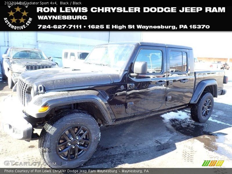 Black / Black 2022 Jeep Gladiator Sport 4x4