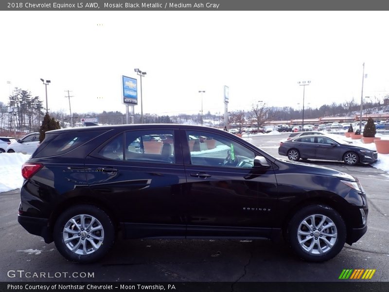 Mosaic Black Metallic / Medium Ash Gray 2018 Chevrolet Equinox LS AWD